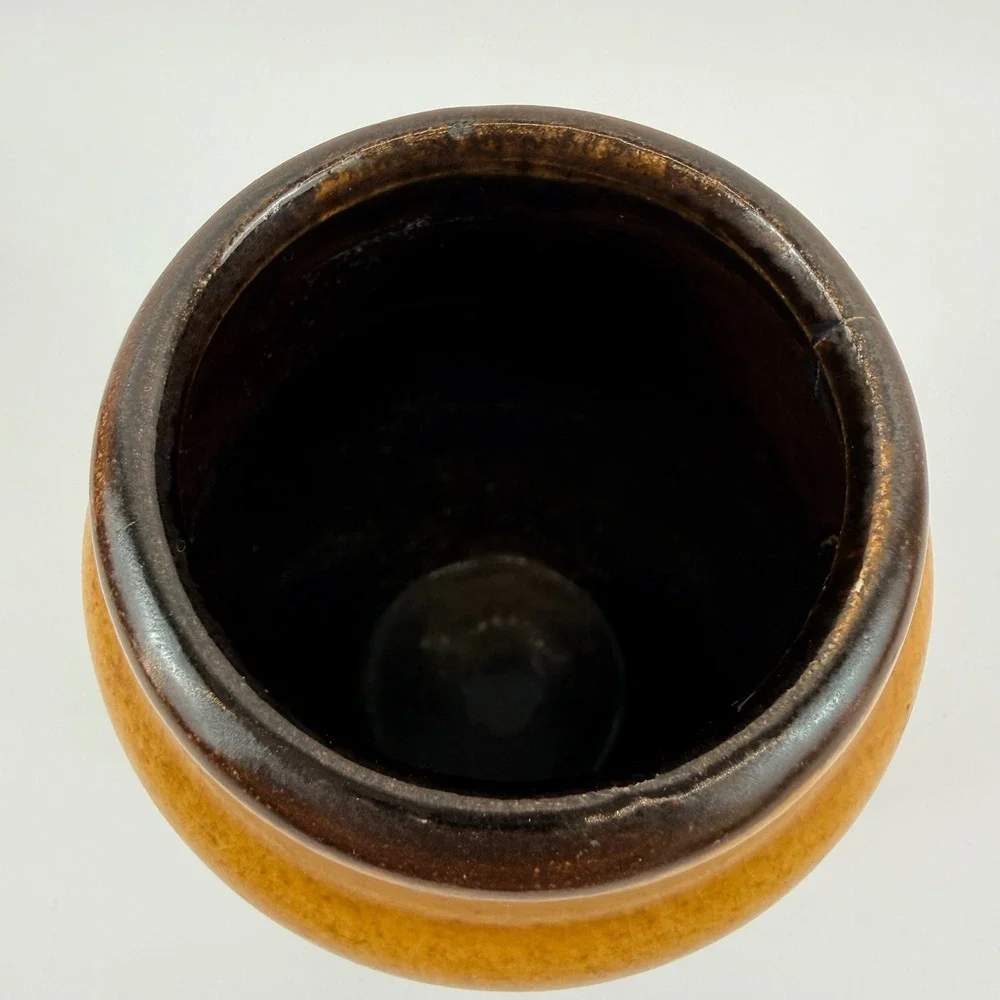 Scheurich West Germany Fat Lava Pottery Vase 231-15 Mid Century Modern Ochre